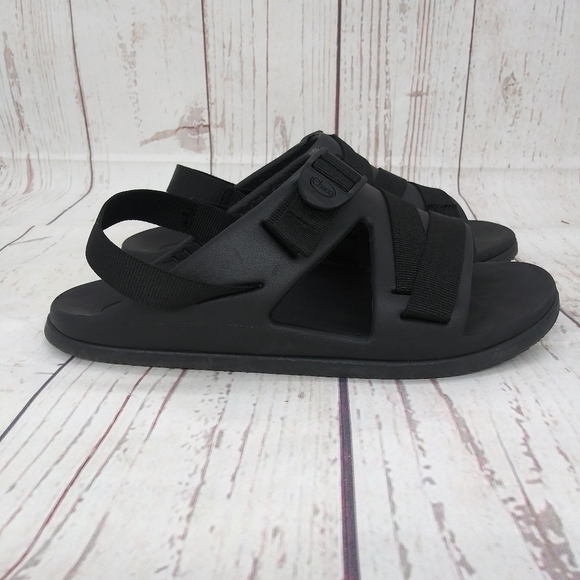 Chaco Sandals Chillos Sport Slingback Flats Black Open Toe Strappy Women's 8 - Picture 2 of 9